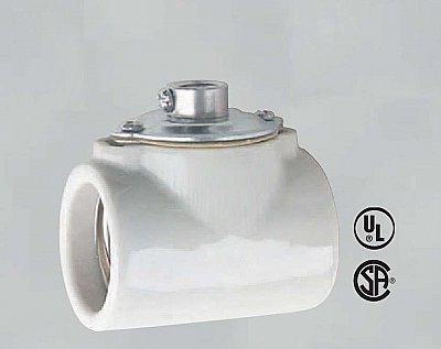 Glazed Standard Porcelain Lamp Socket