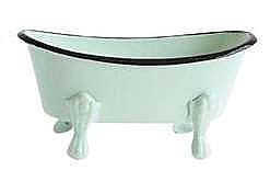 Enamel Bathtub Soap Dish - Aqua