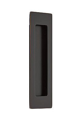 Pocket Door Flush Pull - Modern Rectangular - 7-1/4"