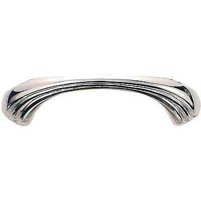 Art Deco Cabinet Pull, 3 inch on center, Polished Nickel