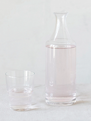 32 Oz. Glass Bedside Water Carafe & Cup Set