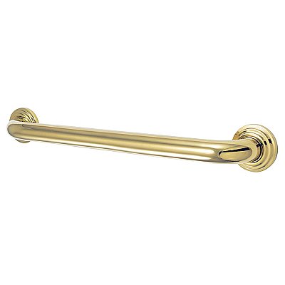 18" Milano Collection Safety Grab Bar for Bathroom - Polished Brass