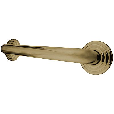 24" Restoration Collection Safety Grab Bar for Bathroom - Polished Brass