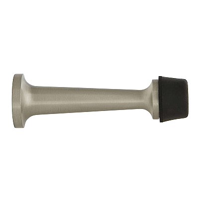 Solid Brass Door Stop - Satin Nickel