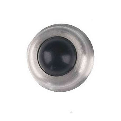 Solid Brass Wall Mount Round Door Stop 1" Diameter