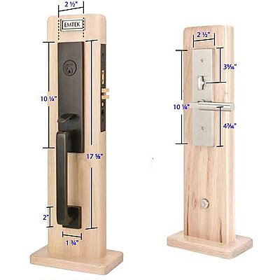 Emtek Mormont Brass Mortise Entry Door Hardware Set