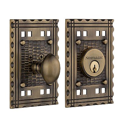 Nostalgic Warehouse Craftsmen Deadbolt Door Lock- Multiple Finishes Available
