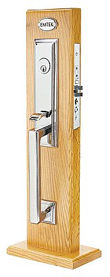 Emtek Manhattan Brass Mortise Entry Door Hardware Set