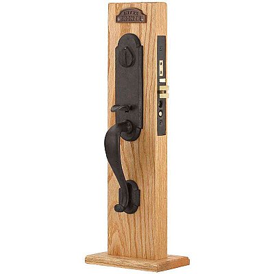 Cheyenne Sandcast Bronze Mortise Entry Door Hardware Set