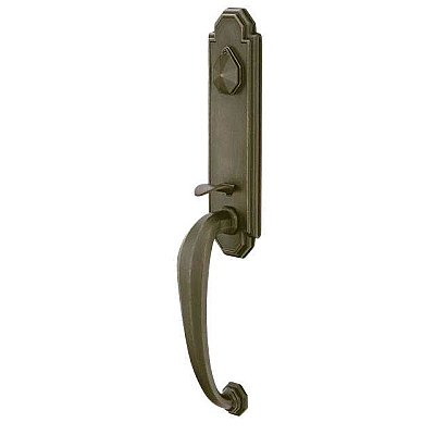 Octagon Lost Wax Cast Bronze  Mortise Entry Door Hardware Set