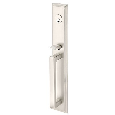 Melrose Brass Tubular Entry Door Hardware Set