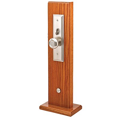 Melrose Brass Tubular Entry Door Hardware Set
