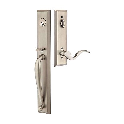 Jefferson Brass Tubular Entry Door Hardware Set