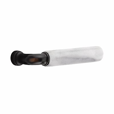 Emtek Select R-Bar White Marble Lever Door Hardware Set - Multiple Rosette and Finish Options