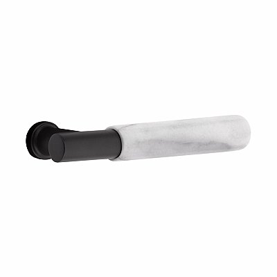 Emtek Select T-Bar White Marble Lever Door Hardware Set - Multiple Rosette and Finish Options
