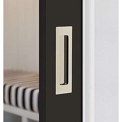 Pocket Door Flush Pull - Modern Rectangular - 7-1/4"