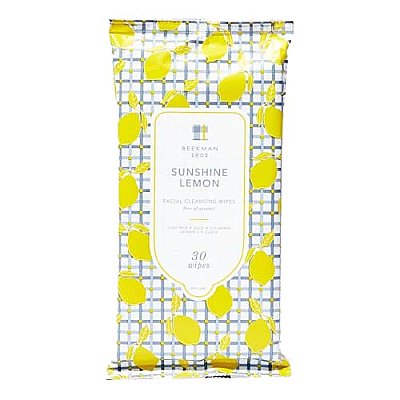 Beekman 1802 Goat Milk Face Wipes - Sunshine Lemon - 30 Count