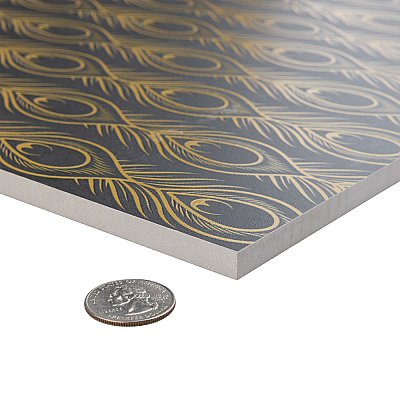 Art Deco Daiquiri Black 11-3/4" x 11-3/4" Porcelain Floor & Wall Tile - Per Case of 13 - 12.74 Sq. Ft.