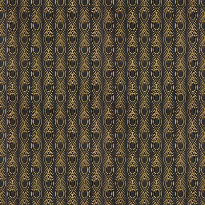 Art Deco Daiquiri Black 11-3/4" x 11-3/4" Porcelain Floor & Wall Tile - Per Case of 13 - 12.74 Sq. Ft.