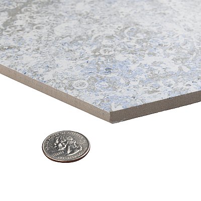 Emotion Hex Grey 9-7/8" x 11-1/4" Porcelain Floor & Wall Tile - 17 Tiles Per Case - 10.03 Sq. Ft.