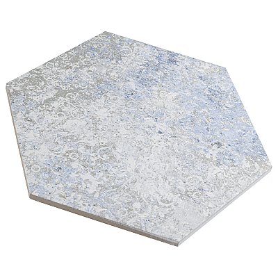 Emotion Hex Grey 9-7/8" x 11-1/4" Porcelain Floor & Wall Tile - 17 Tiles Per Case - 10.03 Sq. Ft.