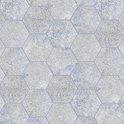 Emotion Hex Grey 9-7/8" x 11-1/4" Porcelain Floor & Wall Tile - 17 Tiles Per Case - 10.03 Sq. Ft.