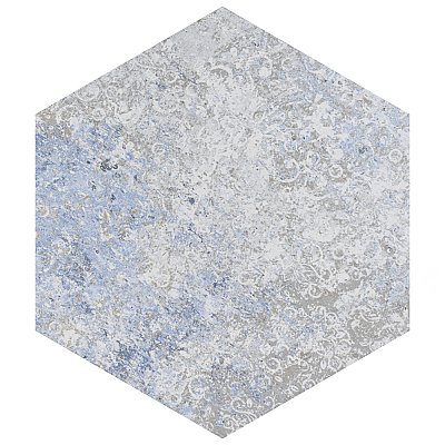 Emotion Hex Grey 9-7/8" x 11-1/4" Porcelain Floor & Wall Tile - 17 Tiles Per Case - 10.03 Sq. Ft.