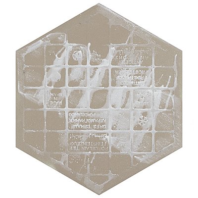 Zinc Hex Green 9-7/8" x 11-1/4" Porcelain Floor & Wall Tile - Sold Per Case of 17 - 10.03 Sq. Ft.