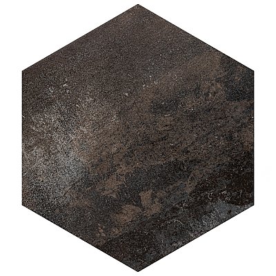 Industrial Hex Multi Mix 8-1/2" x 9-7/8" Porcelain Floor & Wall Tile - 9 Tiles Per Case - 4.05 Sq. Ft.