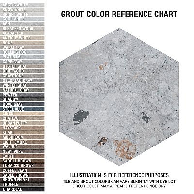 Recycle Hex River Multicolor 8-1/2" x 9-7/8" Porc Floor & Wall Tile - 9 Tiles Per Case - 4.05 Sq. Ft.