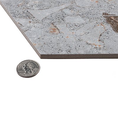 Recycle Hex River Multicolor 8-1/2" x 9-7/8" Porc Floor & Wall Tile - 9 Tiles Per Case - 4.05 Sq. Ft.