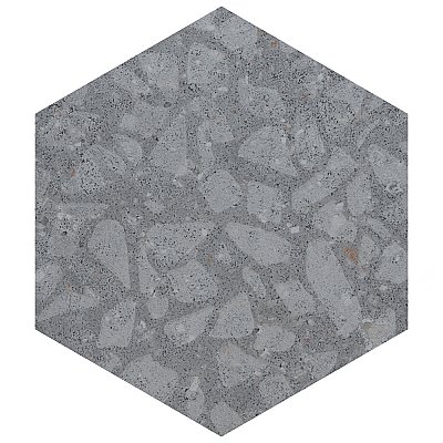 Recycle Hex Venice 8-1/2" x 9-7/8" Porcelain Floor & Wall Tile - 9 Tiles Per Case - 4.05 Sq. Ft.