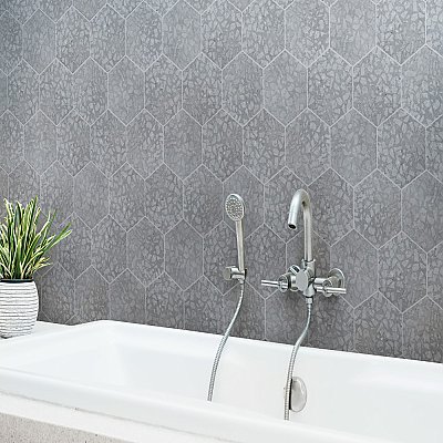 Recycle Hex Venice 8-1/2" x 9-7/8" Porcelain Floor & Wall Tile - 9 Tiles Per Case - 4.05 Sq. Ft.