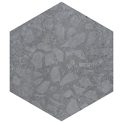 Recycle Hex Venice 8-1/2" x 9-7/8" Porcelain Floor & Wall Tile - 9 Tiles Per Case - 4.05 Sq. Ft.