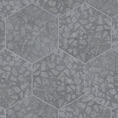 Recycle Hex Venice 8-1/2" x 9-7/8" Porcelain Floor & Wall Tile - 9 Tiles Per Case - 4.05 Sq. Ft.