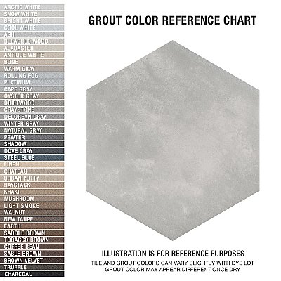 Horizon Hex Gris 7-3/4" x 9" Porcelain Floor & Wall Tile - Per Case of 24 - 8.88 Sq. Ft