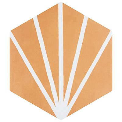 Horizon Dusk Hex Mostaza 7-3/4" x 9" Porcelain Floor & Wall Tile - Per Case of 24 - 8.88 Sq. Ft
