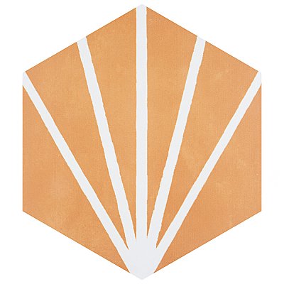 Horizon Dusk Hex Mostaza 7-3/4" x 9" Porcelain Floor & Wall Tile - Per Case of 24 - 8.88 Sq. Ft