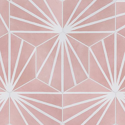 Horizon Dusk Hex Rosa 7-3/4" x 9" Porcelain Floor & Wall Tile - Per Case of 24 - 8.88 Sq. Ft