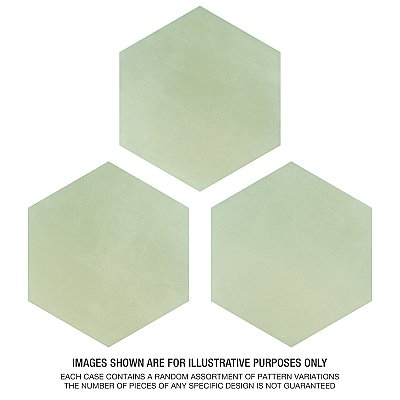 Horizon Hex Verde 7-3/4" x 9" Porcelain Floor & Wall Tile - Per Case of 24 - 8.88 Sq. Ft