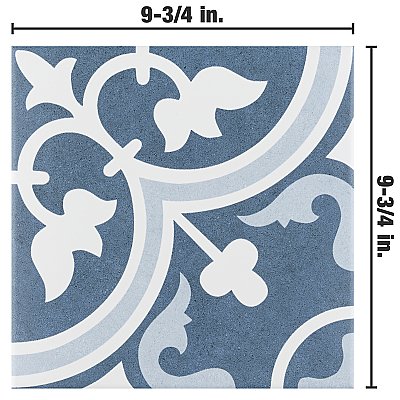 Arte Arctic 9-3/4" x 9-3/4" Porcelain Tile - Per Case of 16 Tile - 10.84 Sq. Ft. Per Case