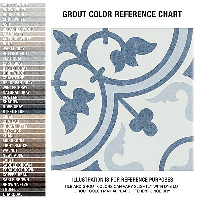 Arte Crystal 9-3/4" x 9-3/4" Porcelain Tile - Per Case of 16 Tile - 10.84 Sq. Ft. Per Case