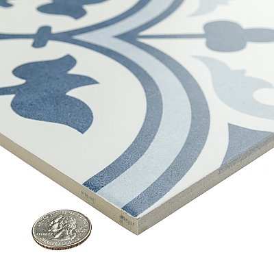 Arte Crystal 9-3/4" x 9-3/4" Porcelain Tile - Per Case of 16 Tile - 10.84 Sq. Ft. Per Case