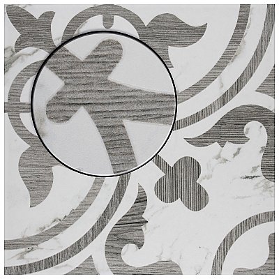 Arte Loire Silver 9-3/4" x 9-3/4" Porcelain Tile - Per Case of 16 Tile - 10.88 Sq. Ft. Per Case