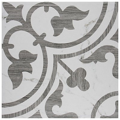 Arte Loire Silver 9-3/4" x 9-3/4" Porcelain Tile - Per Case of 16 Tile - 10.88 Sq. Ft. Per Case