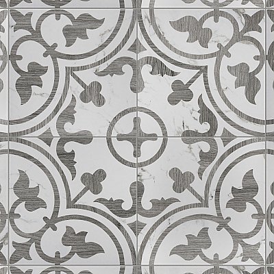 Arte Loire Silver 9-3/4" x 9-3/4" Porcelain Tile - Per Case of 16 Tile - 10.88 Sq. Ft. Per Case