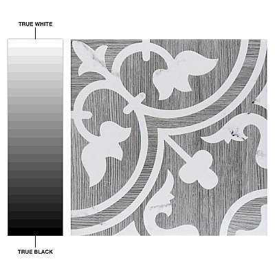 Llama Arte Loire Verso Silver Smoke 9-3/4" x 9-3/4" Porcelain Floor & Wall Tile - Per Case of 16 - 10.88 Sq. Ft.