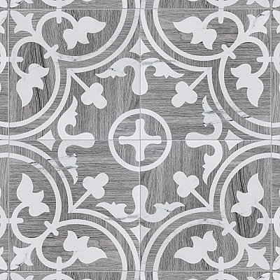 Llama Arte Loire Verso Silver Smoke 9-3/4" x 9-3/4" Porcelain Floor & Wall Tile - Per Case of 16 - 10.88 Sq. Ft.