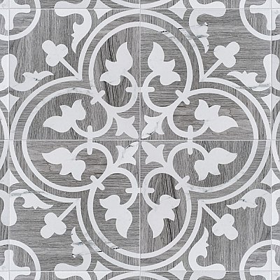 Llama Arte Loire Verso Silver Smoke 9-3/4" x 9-3/4" Porcelain Floor & Wall Tile - Per Case of 16 - 10.88 Sq. Ft.