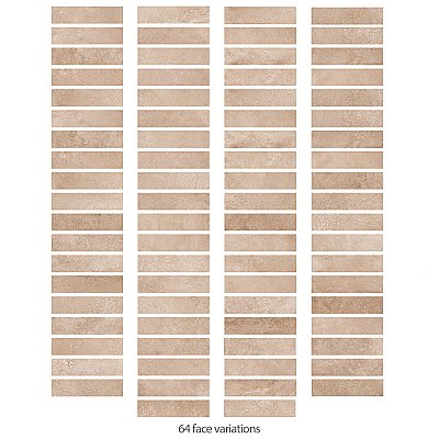 Aspdin Brick Cotto 2-3/8" x 9-3/4" Porcelain Floor and Wall Tile - 34 Tiles Per Case - 5.78 Square Feet